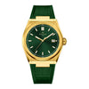 Serenity Green and Gold Leather