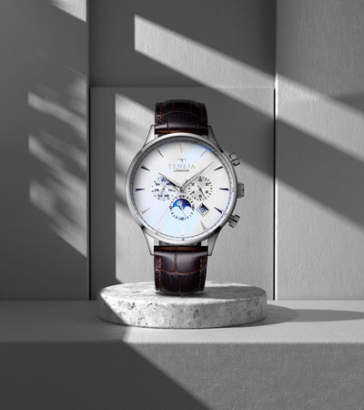 The Harp White & Silver Automatic